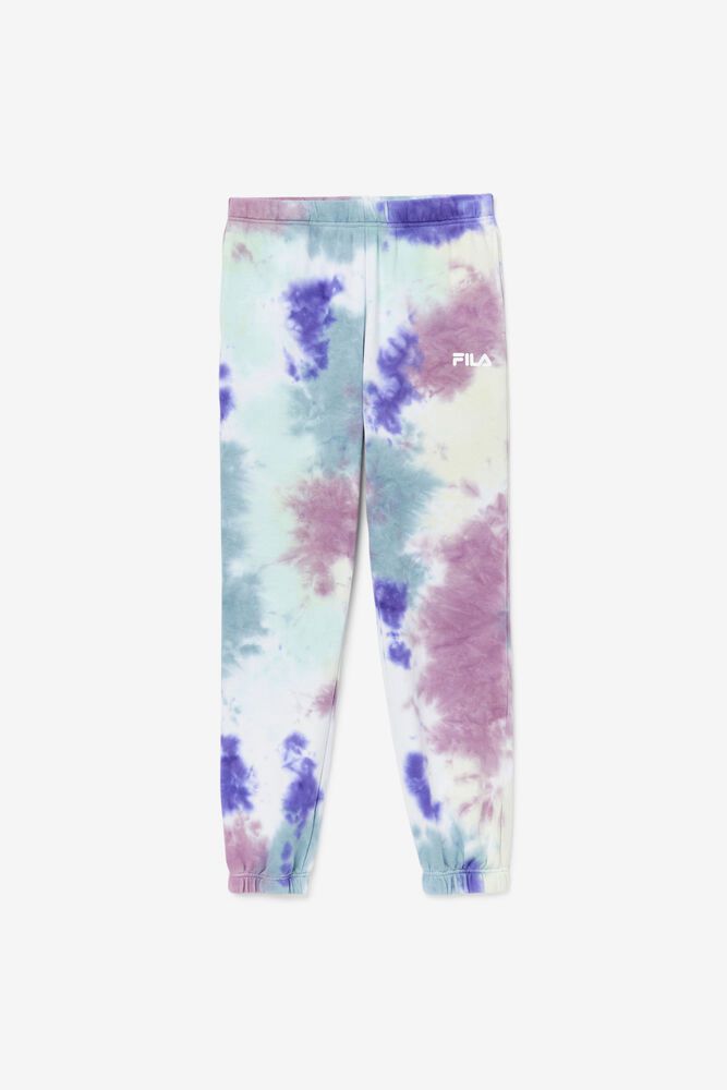 Fila Raleigh Tie Dye Jogger Pants Blue - Womens - 97680OQSU